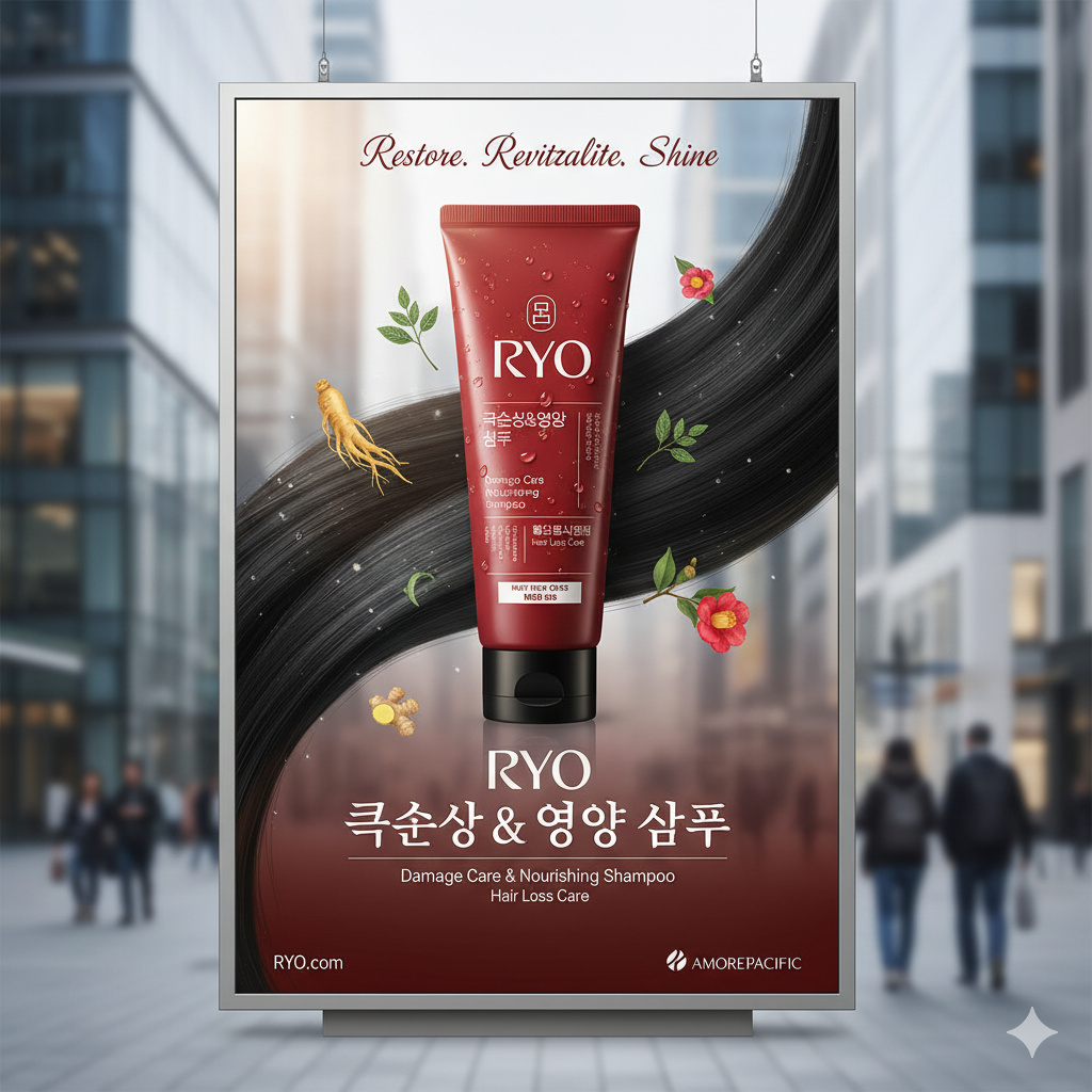 Ryo Damage Care & Nourishing Shampoo – Floral Powdery Herbal Scent 112 ml (South Korea)_img_0