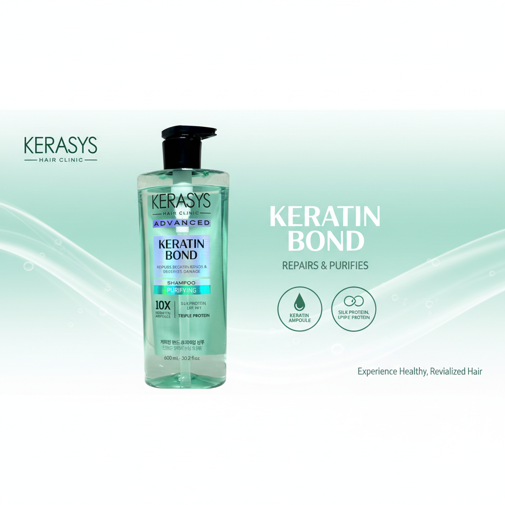 Kerasys Advanced Keratin Bond Purifying Shampoo 600 ml (SOUTH KOREA)_img_0