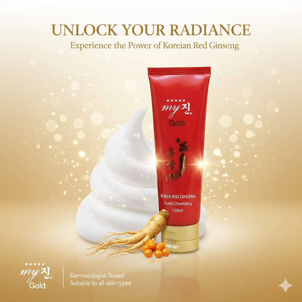 Gold My Jin Korea Red Ginseng Foam Cleansing 130 ml_img_0