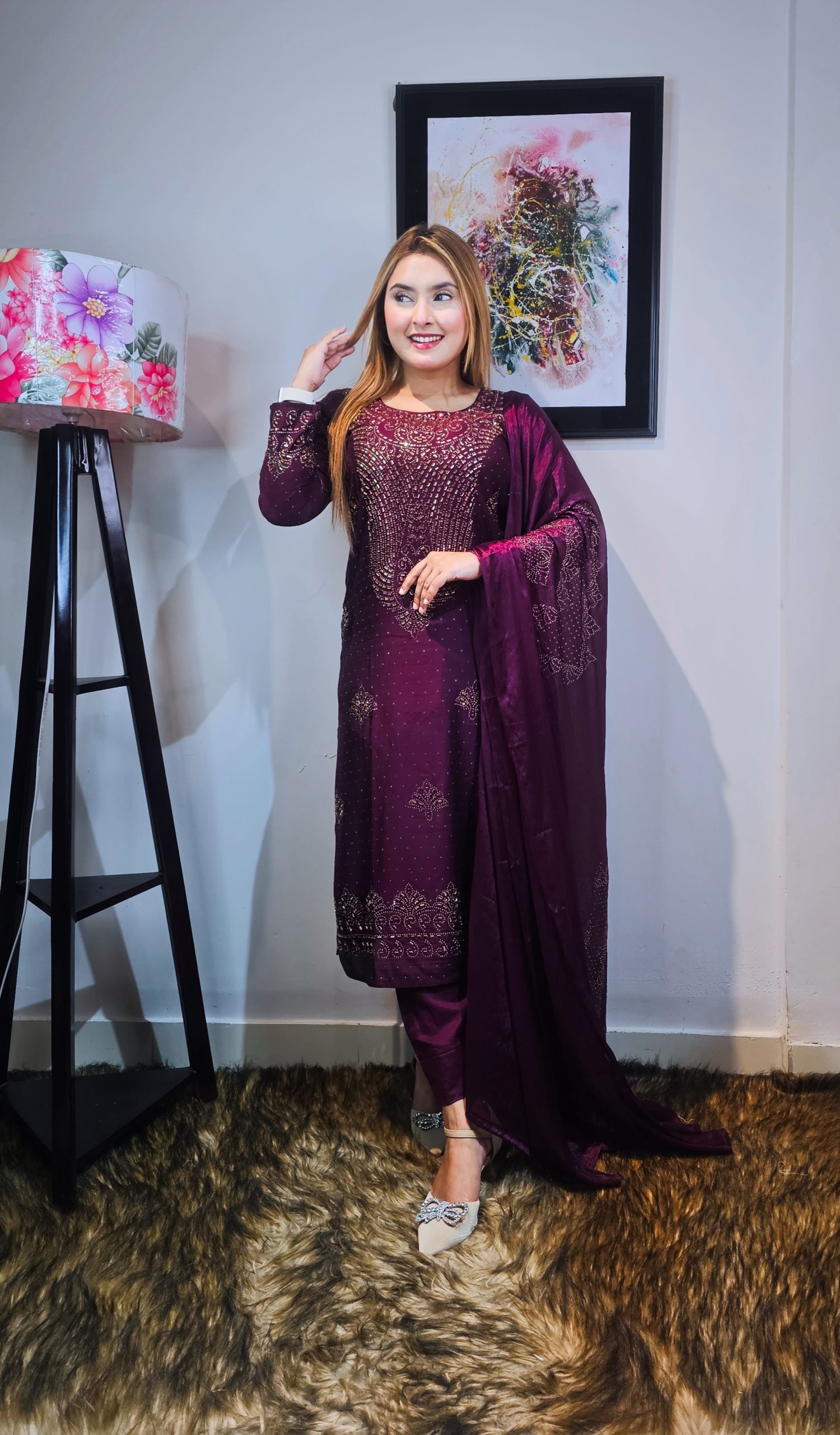 Copper Gold Stone Party Dress DL_img_0