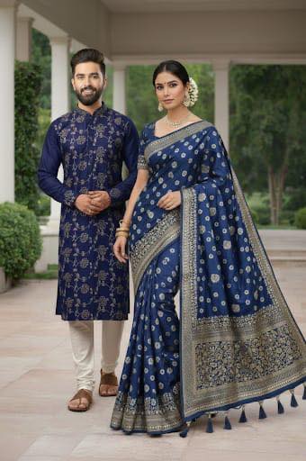 Bodhua Banarasi 22number designs saree blouse piece