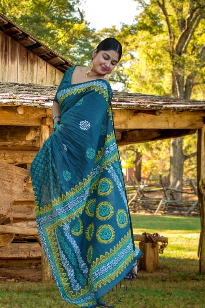 কটনের তাঁতের শাড়ি._img_1