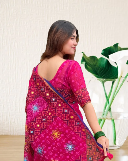 কটনের তাঁতের শাড়ি._img_4