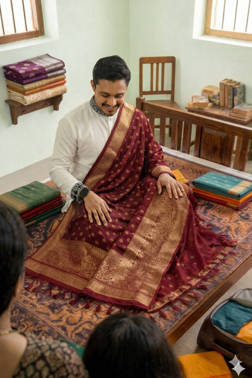 Bodhua Banarasi 22number designs saree blouse piece_img_5