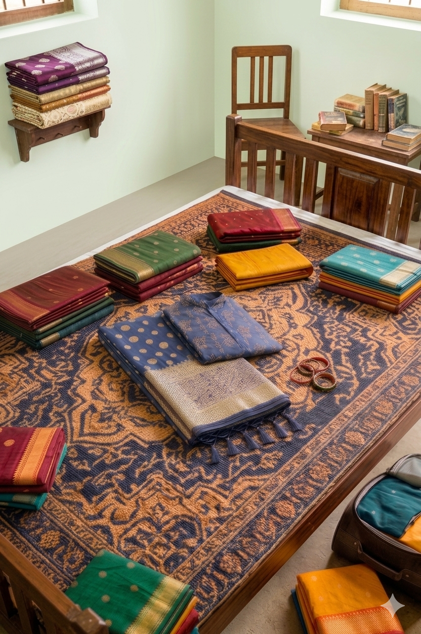 Bodhua Banarasi 22number designs saree blouse piece_img_4