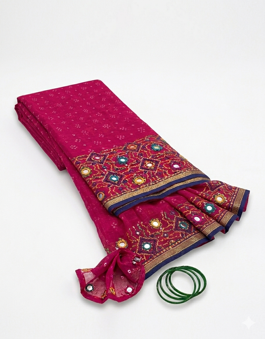 কটনের তাঁতের শাড়ি.