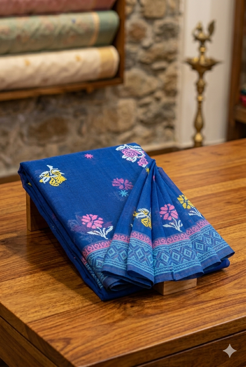 কটনের তাঁতের শাড়ি._img_9