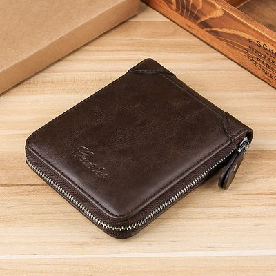 New Retro Monochrome Large Capacity Multifunctional Practical Document Protective Cover Card Bag Card Cover Wallet_img_7