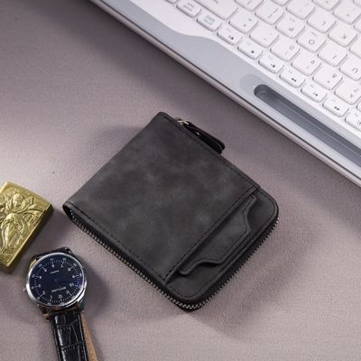 Matte Texture Simple Wallet Men's Wallet_img_2