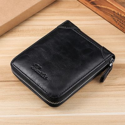 New Retro Monochrome Large Capacity Multifunctional Practical Document Protective Cover Card Bag Card Cover Wallet_img_3