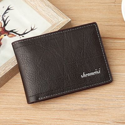 Business Card Holder Cross-border Short Wallet Wallet Retro Pattern Thin Multi-card Holder_img_2