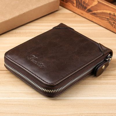 New Retro Monochrome Large Capacity Multifunctional Practical Document Protective Cover Card Bag Card Cover Wallet_img_6