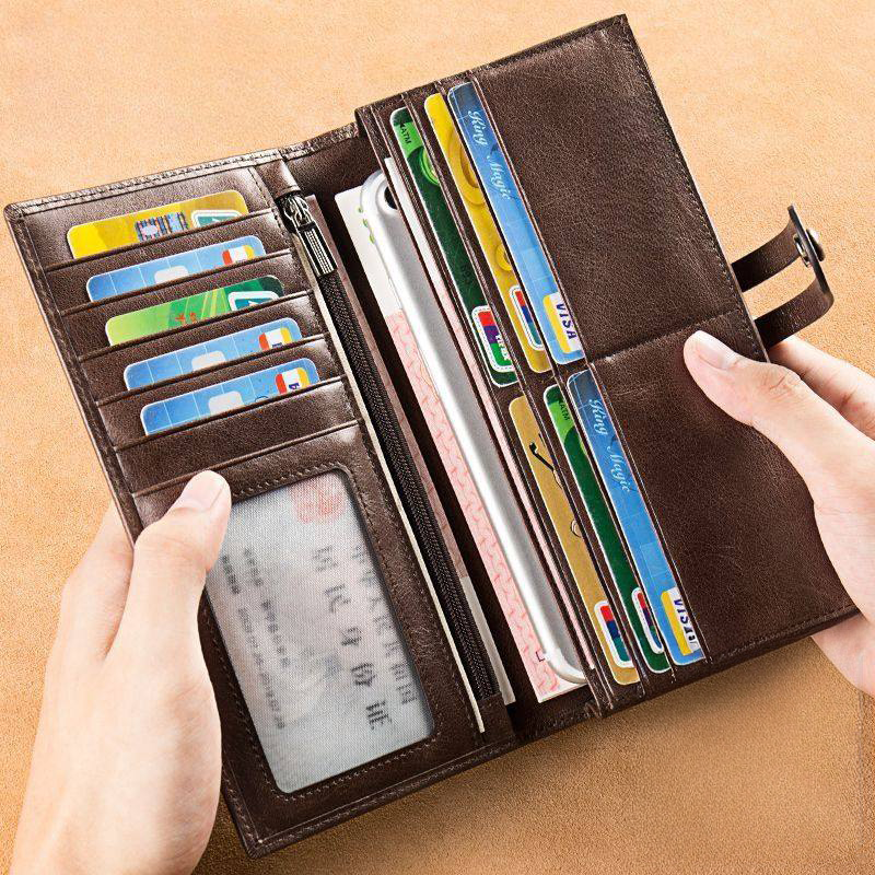 Men's and Women's Long Wallets 2025 New Style Imitation Large-Capacity Multi-Functional Card Holder_img_4