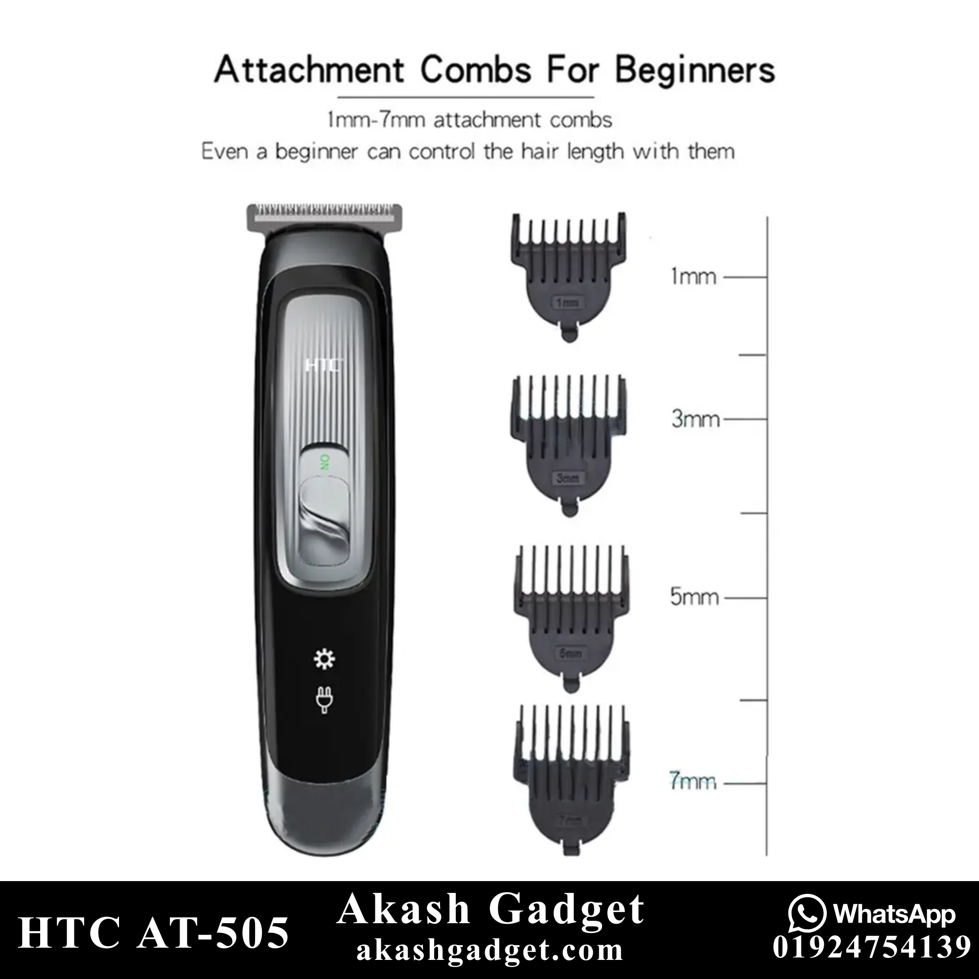 HTC AT-505 Hair Clipper and Beard Trimmer for Men_img_1
