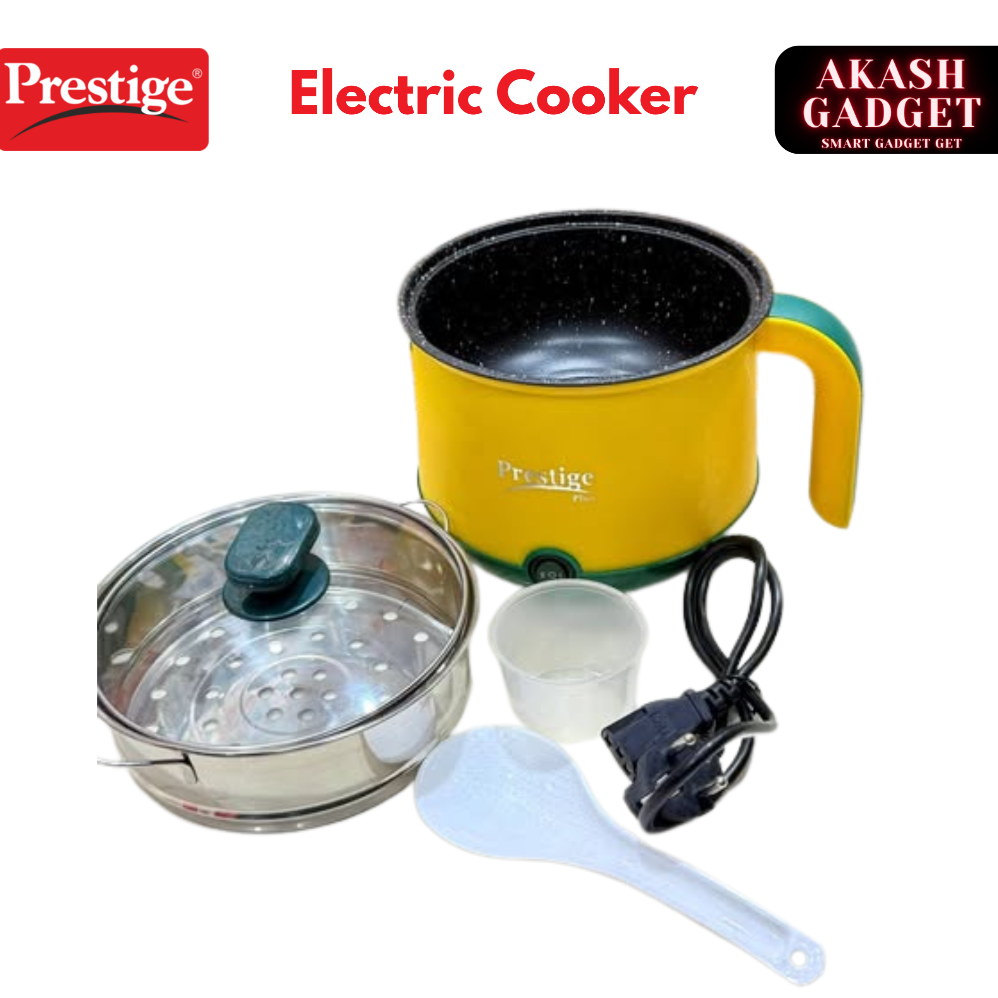 Prestige Plus MC/D 1971H Multi Cooker 2.2 Litre 1000W Electric Cooker with Steamer and Egg Attachment_img_1