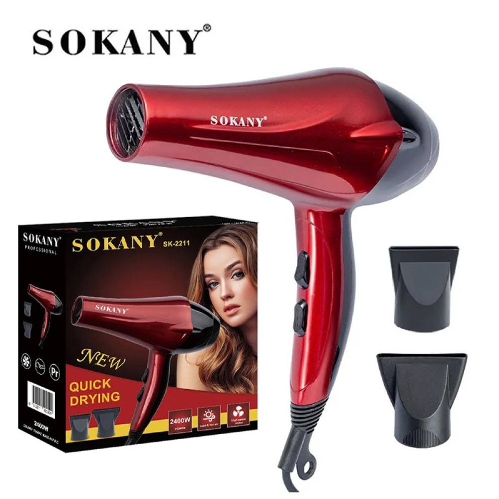 Sokany SK-2211 Professional 2400W Dual Speed Hot & Cold Air Hair Dryer