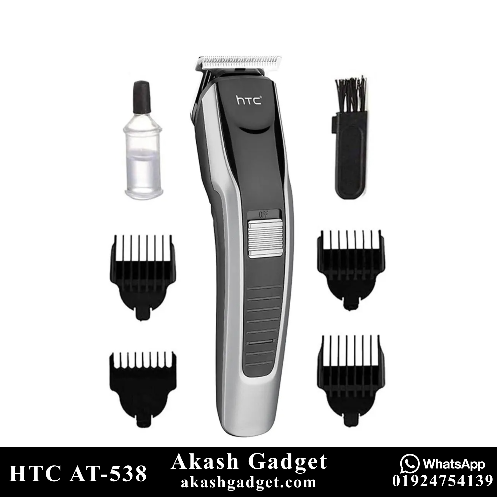 HTC AT-538 Rechargeable Hair and Beard Trimmer For Men_img_4