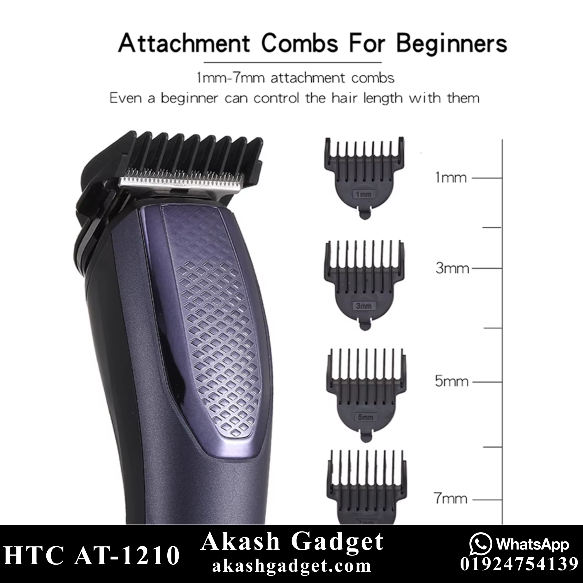 HTC AT-1210 Beard Trimmer And Hair Clipper For Men_img_5