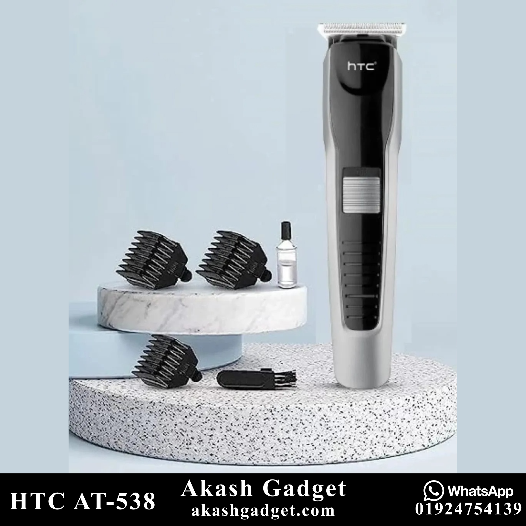 HTC AT-538 Rechargeable Hair and Beard Trimmer For Men_img_5