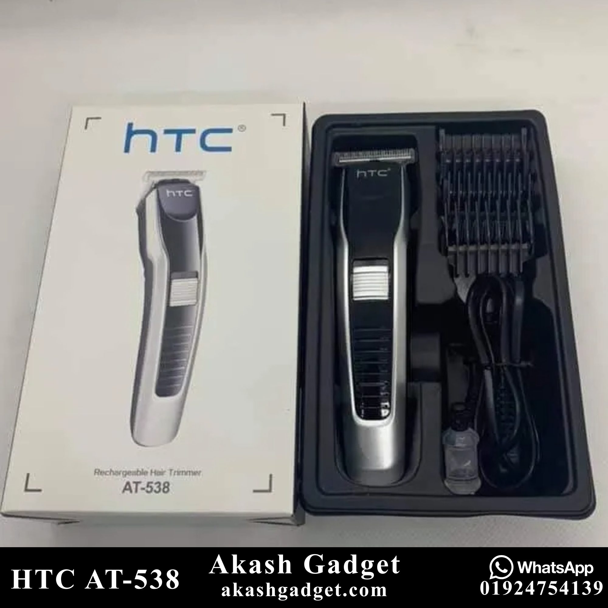HTC AT-538 Rechargeable Hair and Beard Trimmer For Men_img_8