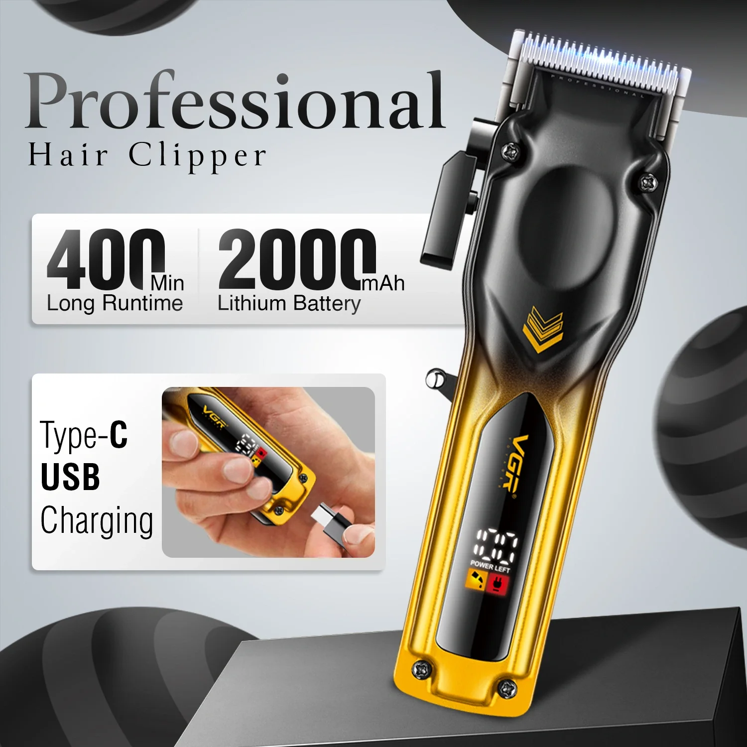 VGR V-656 Professional Hair Clipper Grooming for Men_img_4