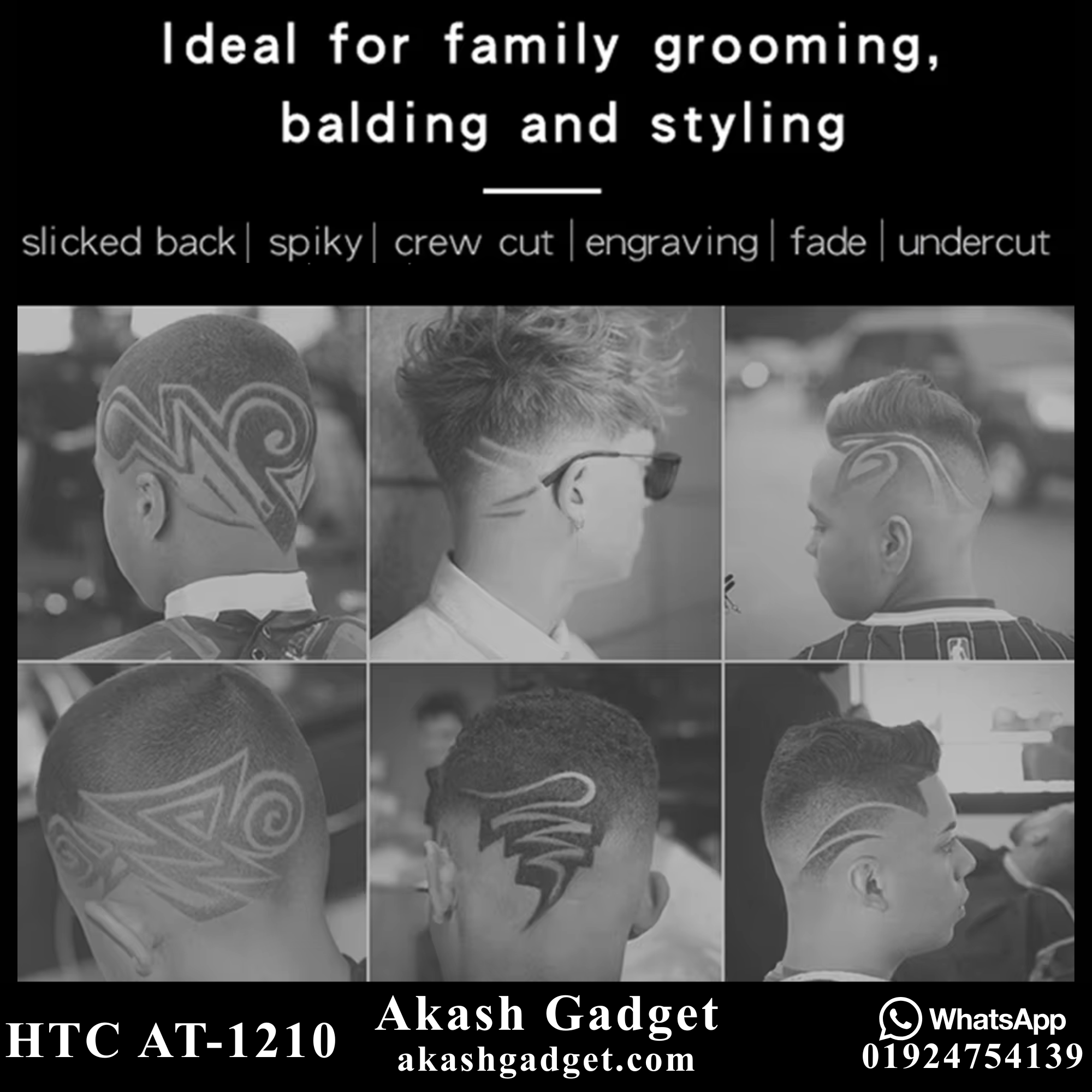 HTC AT-1210 Beard Trimmer And Hair Clipper For Men_img_10