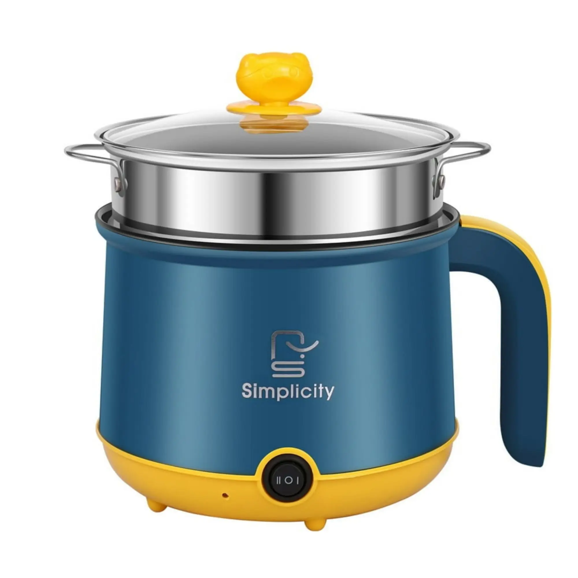 Simplicity Portable 2.2L & 1.8L Electric Multicooker Stainless Steel Electric Cooker Pot_img_2