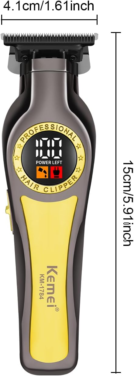 Kemei KM-1784 New Hair Clipper and Trimmers |  Fast 6500RPM Motor Quality, 1200mAh Built-in Li-battery, Last Long Barber Hair Salon Detail_img_3