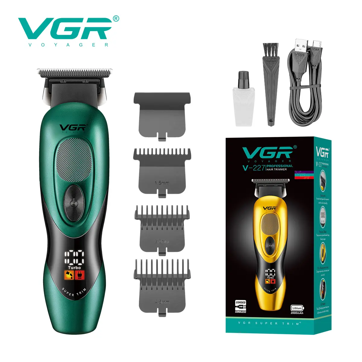 VGR V-227 Professional Hair Trimmer for Men_img_4