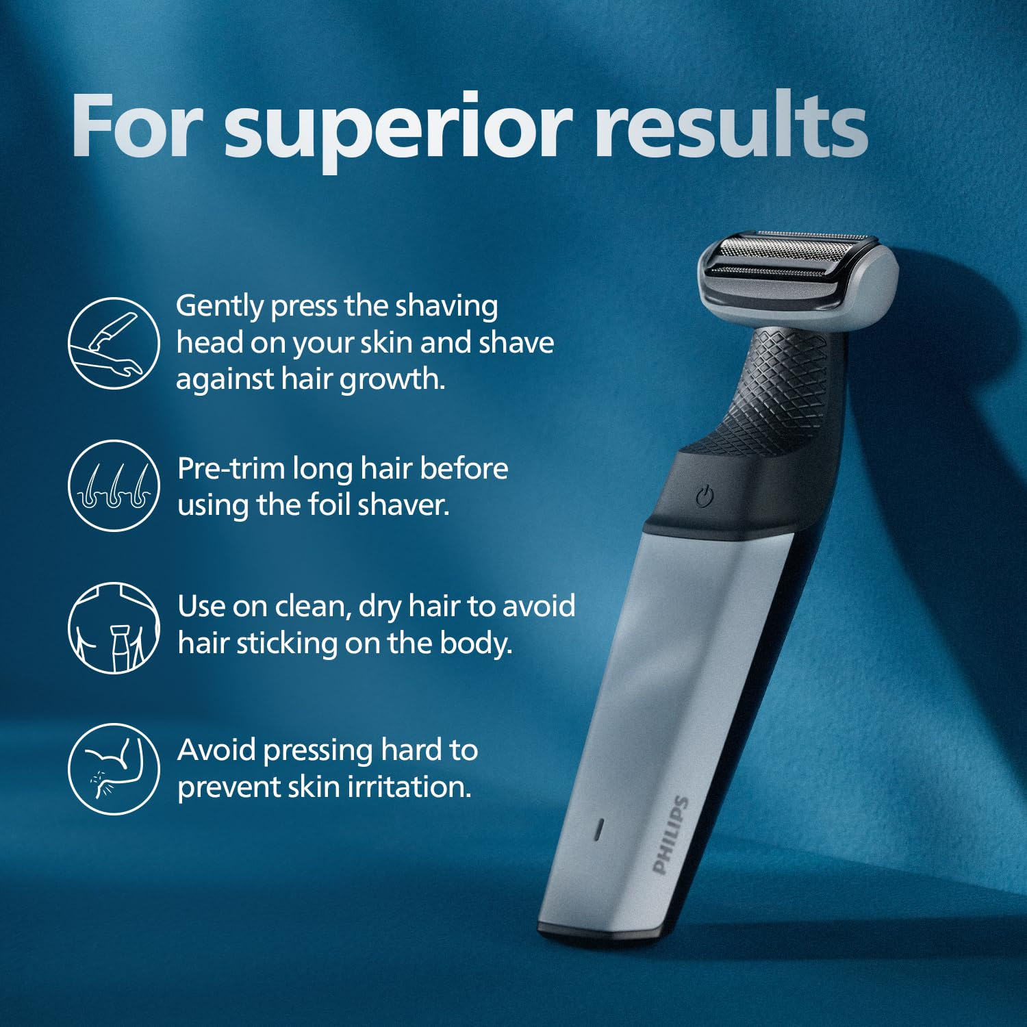 Philips BG3007/01 Showerproof Body Shaving Trimmer Series 3000 For Men_img_12