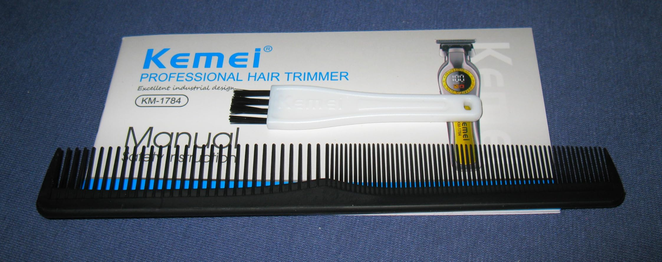 Kemei KM-1784 New Hair Clipper and Trimmers |  Fast 6500RPM Motor Quality, 1200mAh Built-in Li-battery, Last Long Barber Hair Salon Detail_img_15