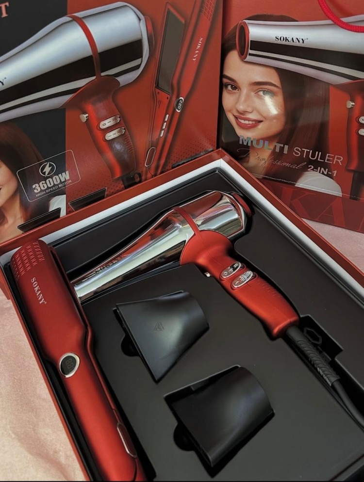 Sokany SK-14035 Professional 2-in-1 Hair Care Set (Hair Dryer & Straightener) for Women_img_4