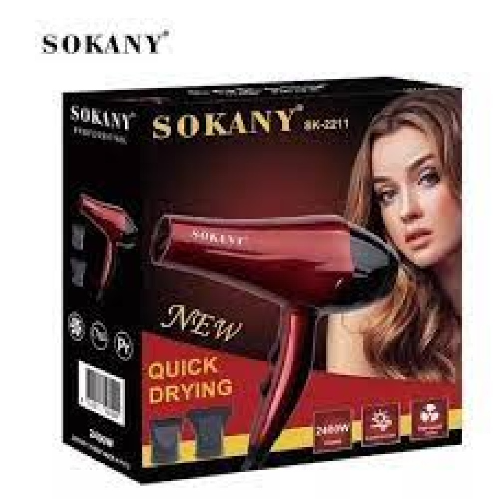 Sokany SK-2211 Professional 2400W Dual Speed Hot & Cold Air Hair Dryer_img_7