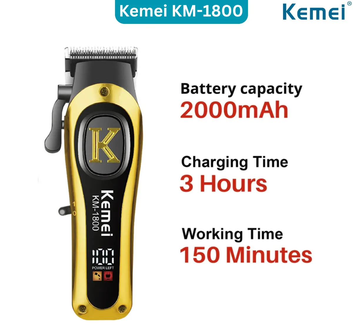 Kemei KM-1800 Professional Hair Clipper for Men_img_1