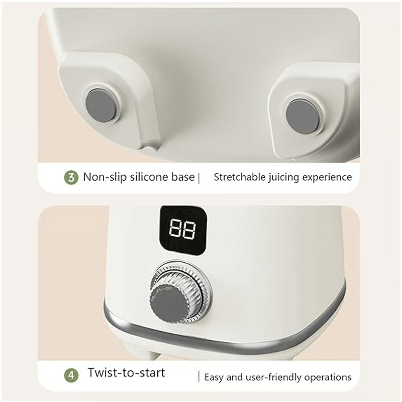 Citrus Portable Juicer Blender | USB Charging, Rechargeable with an LED Display, 600ml Fruit Juicer_img_3