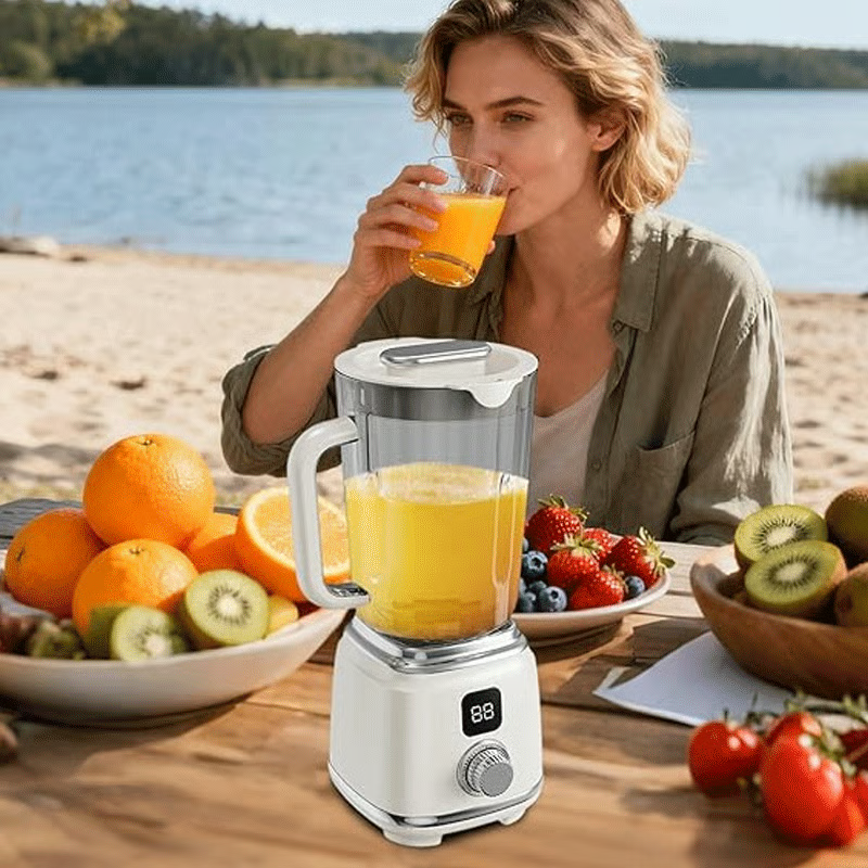 Citrus Portable Juicer Blender | USB Charging, Rechargeable with an LED Display, 600ml Fruit Juicer_img_11