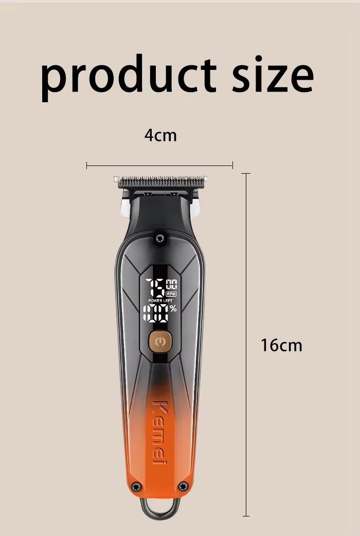 Kemei KM-1741 Rechargeable Zero Gup Beard & Hair Clipper Trimmer for Men_img_8