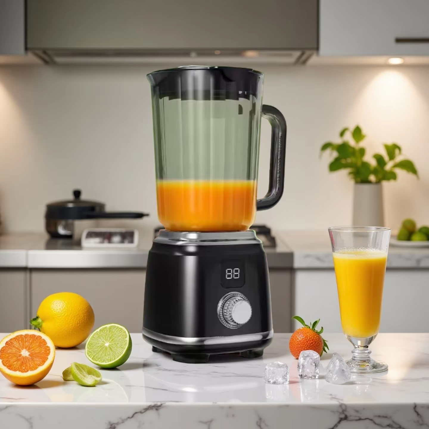 Citrus Portable Juicer Blender | USB Charging, Rechargeable with an LED Display, 600ml Fruit Juicer_img_6