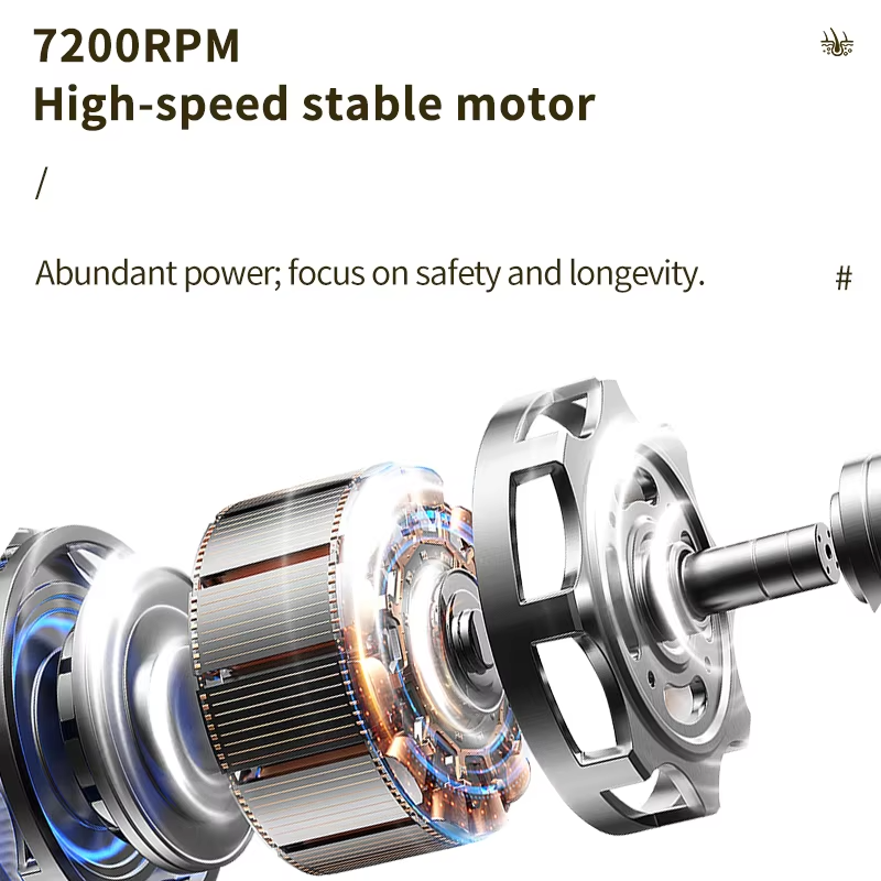 Kemei KM-1784 New Hair Clipper and Trimmers |  Fast 6500RPM Motor Quality, 1200mAh Built-in Li-battery, Last Long Barber Hair Salon Detail_img_9