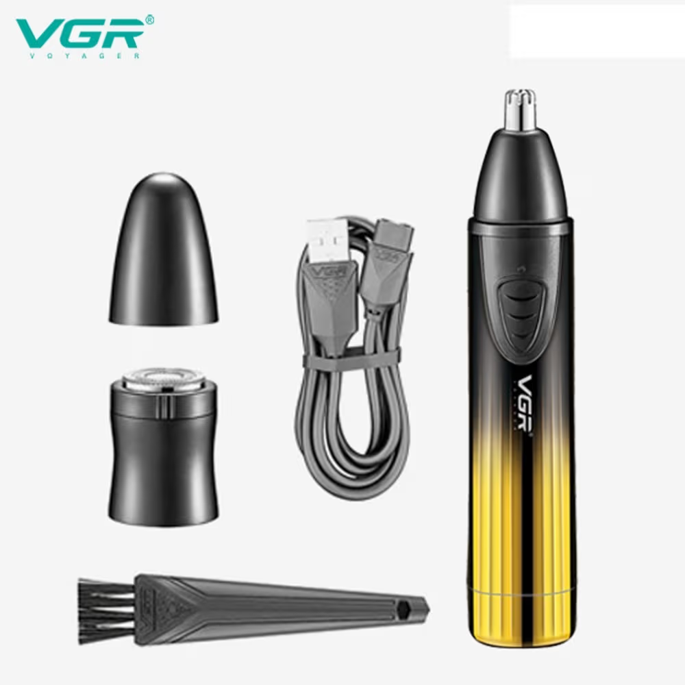 VGR V-619 Professional 2-in-1 Nose Trimmer and Shaver for Men । Waterproof (PX5)_img_4