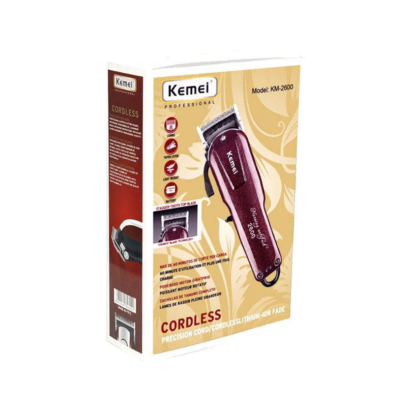 Kemei KM-2600 Professional AC/DC Cord/Cordless Adjustable Hair Clipper & Beard Trimmer for Men_img_11