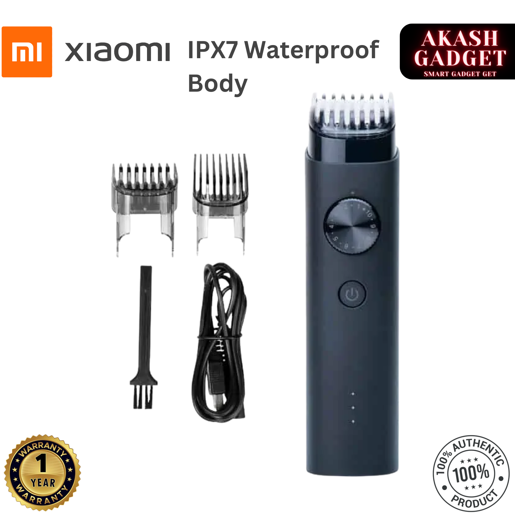 Xiaomi Mi Beard Trimmer IPX7 Waterproof Body for Men