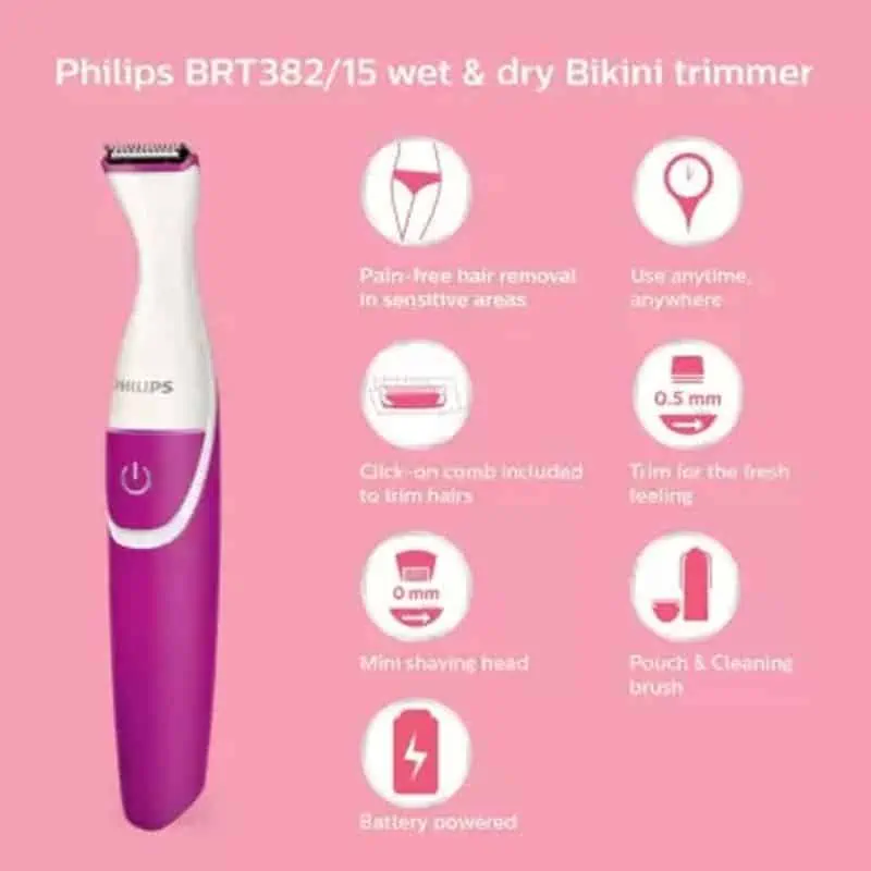 PHILIPS BRT383/15 Bikini Trimmer & Shaver For Women_img_14