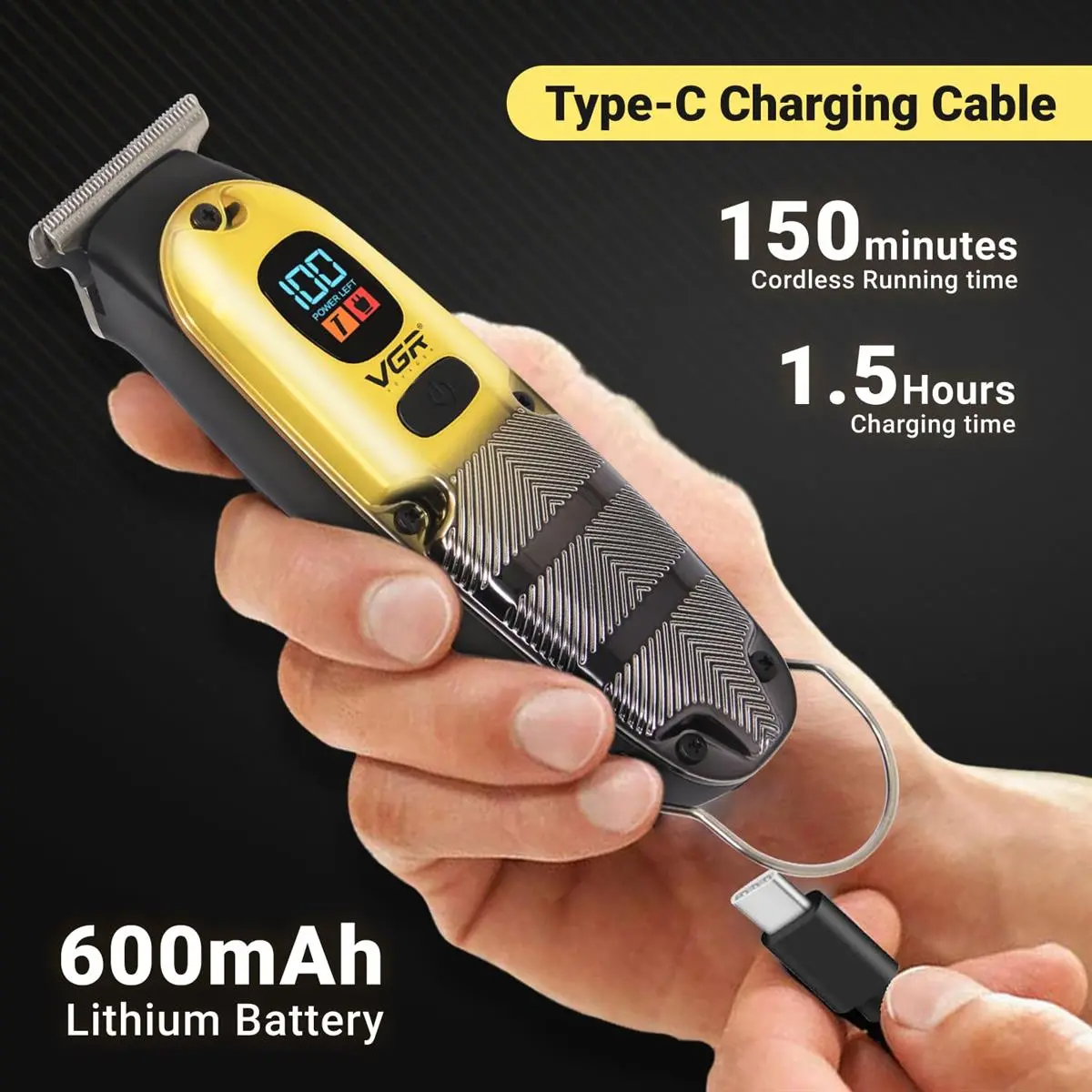 VGR V-981 Professional Hair Trimmer For Men_img_12