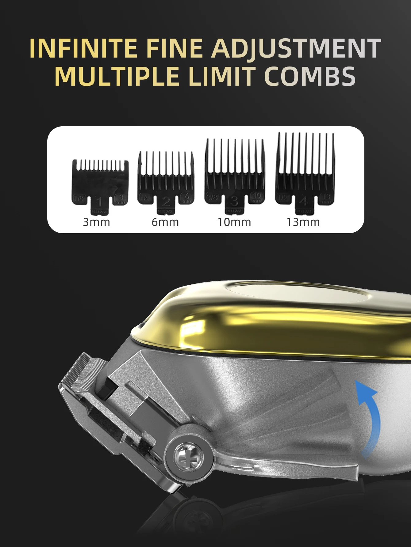 Kemei KM-2628 Professional Hair Clipper and Beard Trimmer for Men | LCD Display, Salon Cordless, Rechargeable_img_14