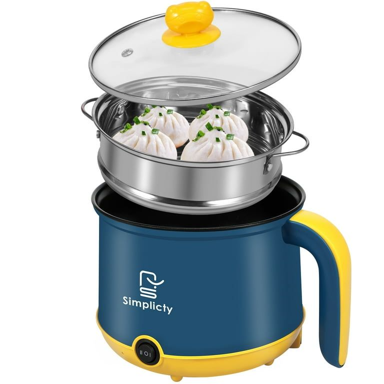 Simplicity Portable 2.2L & 1.8L Electric Multicooker Stainless Steel Electric Cooker Pot_img_6