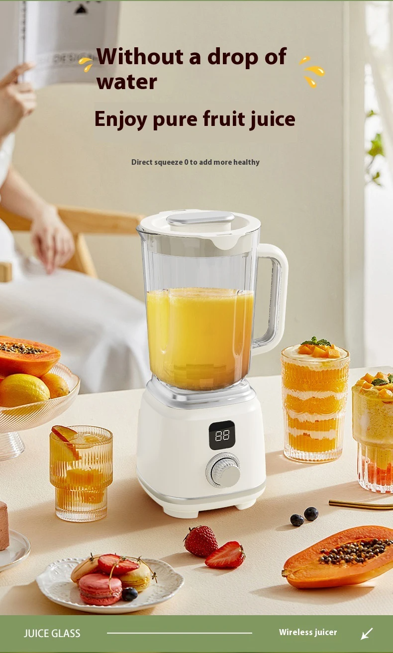 Citrus Portable Juicer Blender | USB Charging, Rechargeable with an LED Display, 600ml Fruit Juicer_img_16