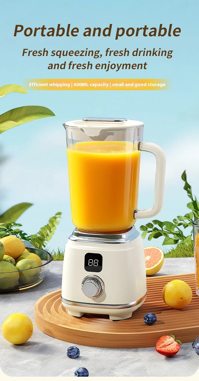 Citrus Portable Juicer Blender | USB Charging, Rechargeable with an LED Display, 600ml Fruit Juicer_img_27
