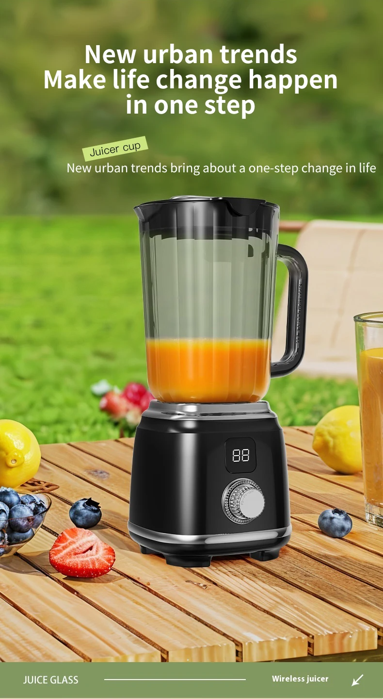 Citrus Portable Juicer Blender | USB Charging, Rechargeable with an LED Display, 600ml Fruit Juicer_img_29