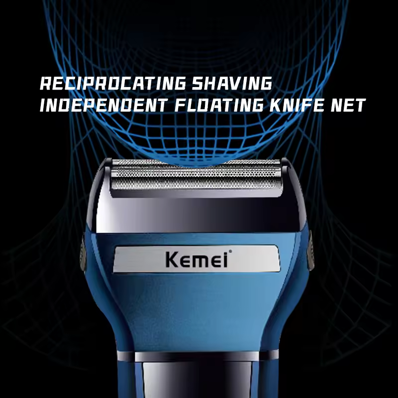 Kemei KM-6541 Rechargeable 3-in-1 Grooming Kit Trimmer, Shaver & Nose Hair Trimmer for Men_img_2